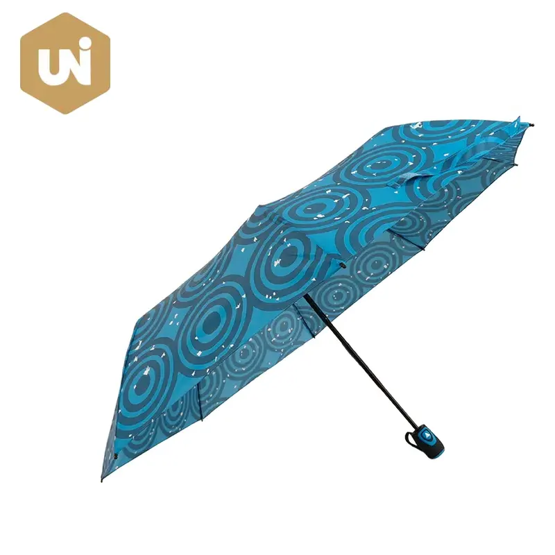 Parapluie ouvert automatique en tissu floral coloré