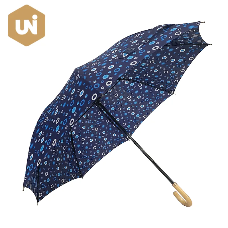 Parapluie ouvert manuel en bois pour enfants